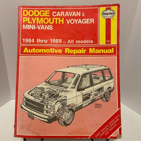 Dodge Caravan Plymouth Voyager 1984-1989 Haynes Repair Manual #1231 - Picture 1 of 5